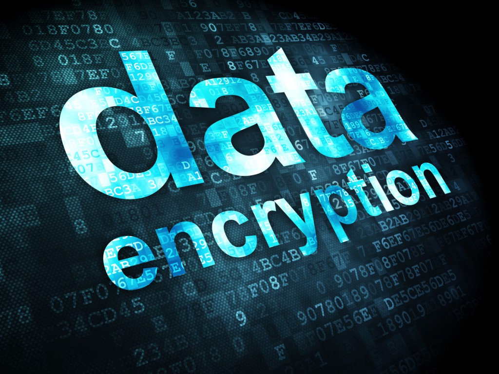 Data encryption with digital background