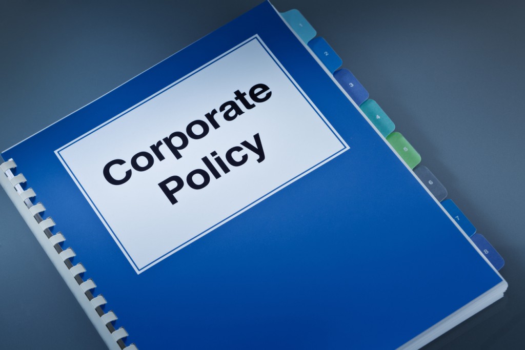 A Corporate Policy Plan Document Manual Book Still Life